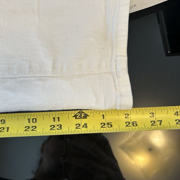 Frame Le High Straight‎ Jeans 27 White Denim High-Rise Womens - Stains - Picture 8 of 8